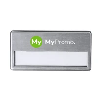 Naamplaatje | Metaal | 6,8x3,4x0,9cm | Dubbel bevestigingssysteem