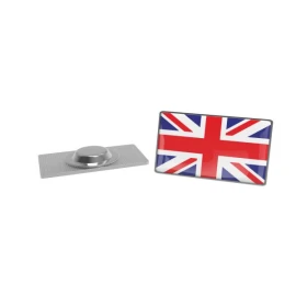 Spilla rettangolare | Metallo | Con magnete | 30x18mm | Stampa a full colour