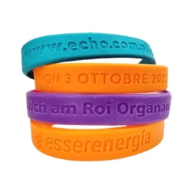 Armband | PVC-Silikon | 202x12 mm | Prägung auf 1 Seite