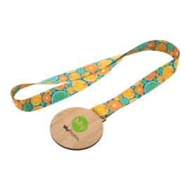 Medal | Bamboo & rPET | Sublimation printing | Festive occasion