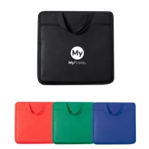 Cushion | Non-woven fabric | 31x31cm | Thick padding | Carrying handle | Branding pocket