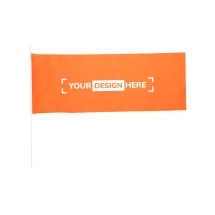 Fanion | Polyester | 80x30 cm | Avec mât blanc