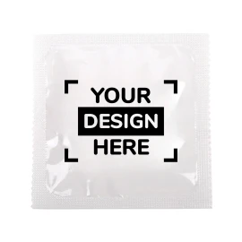 Condom | Foil | 50 x 50 mm | Customizable sleeve