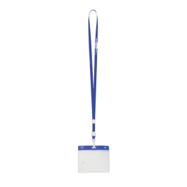 Badge lanyard | Polyester & PVC | 58 cm | Carabiner closure