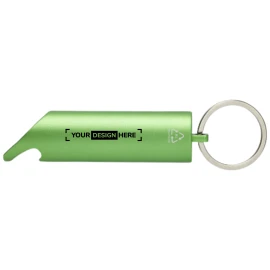 Porte-clés LED | Aluminium recyclé | Avec ouvre-bouteille | Durable