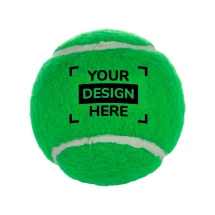 Balle de tennis colorée | Caoutchouc | 7cm | Fabriqué au Royaume-Uni | Logo en quadrichromie