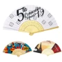 Fan | Bamboo & polyester | All-over printing | 21x38cm when opened | Fully customised