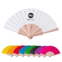 Handfächer | Polycotton und Holz | 42,5×230 cm | Günstig