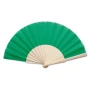 Hand fan | Wood and polyester fabric | 43 x 23 cm | Cheap