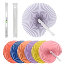 Fächer | Papier und Plastik | 26,5x24cm | Günstig