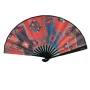 Éventail | Bambou et polyester | Impression totale des deux côtés | 23x42 cm ouvert | Livraison : 30–35 jours