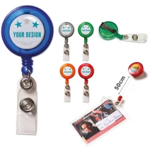 Transparante kaarthouder | ABS & metaal | Lengte touw: 500mm