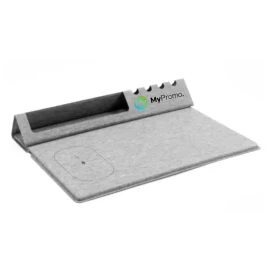BrandCharger draadloze oplader | rPET & karton | 38,5x36,5 cm | 4-in-1 functionaliteit