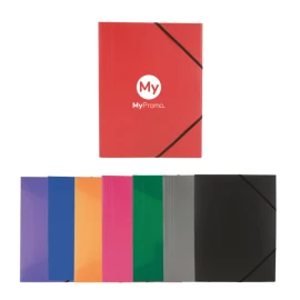 A7 document folder | Plastic | With rubber strap | Wide range of colors