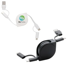 6 in 1 cable | Recycled plastic & TPE | PVC free
