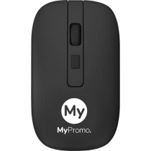 Draadloze muis | Gerecycleerd PET | Oplaadbaar | Oplichtend logo