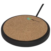 Draadloze oplaadpad | Kalksteen, kurk | 10 W | Geschenkdoos