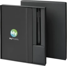 Moleskine set | Karton & ABS | Notitieboekje en pen | 22x19cm | Hoge kwaliteit