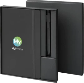 Moleskine set | Carboard & ABS | Notebook and pen | 22x19cm | High quality