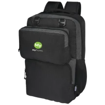 Sac à dos pour ordinateur portable | rPET | 15"/14L | Poches pour bouteille en filet