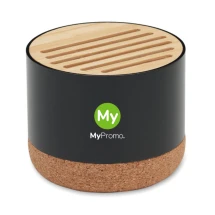 Wireless speaker | Recycled aluminium & bamboo | 3W | 3 hours of self-sufficiency