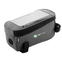 Fiets mobielhouder tas | Gerecycled polyester | 21,5×11×10,5 cm | Met touch-screen & vak