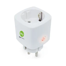 Prise intelligente WiFi | ABS | Fournie avec télécommande | Bouton marche/arrêt | Compatible avec une application gratuite