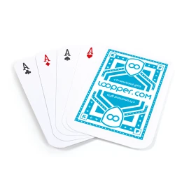 Mazzo di 52 carte da bridge | Carta premium 320 g/m² | 56x87mm | Personalizzabile su 2 lati