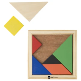 Sliding puzzle | Wood | 10x 10x 0,7 cm | 7 pieces | Eco proof