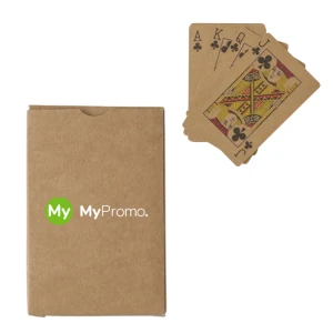 Jeu de cartes | Papier kraft 250g/m² | 54 cartes | Boîte en carton recyclé | Impression en quadrichromie