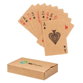 Mazzo di 54 carte | Carta riciclata | 6x9cm | In scatola di carta | Sostenibile