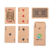 Set van 54 kaarten | Gerecycled papier | 55x18mm | Met kraftpapieren doos | Goedkoop