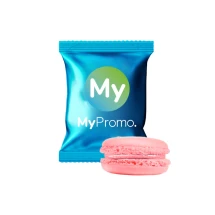 Macaron | Personaliseerbare flowpack verpakking | Gemaakt in Europa | Minimum afname 5000 stuks