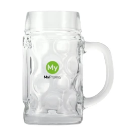 Jarra de cerveza | Vidrio | 500ml | Con asa | Made in Italy