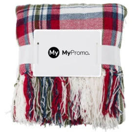 Plaid | Poliestere 285 gr/m² | 34x28x7cm | Con frange