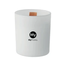 Kerze | Pflanzenwachs | Vanilleduft | 200g | Mit Steinen und Holzdocht