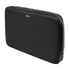 Hugo Boss classic grained laptop tas | polyurethaan