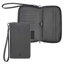 Hugo Boss double b saffiano portefeuille de voyage | cuir