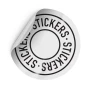 Custom stickers | Adhesive PVC | Holographic effect | High-resolution print | ⌀ 5.5 cm - ⌀ 10 cm I Individually cut