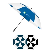 Impliva Golfschirm | Fiberglasgestell und Polyester-Pongee | Ø 130 cm | Winddicht