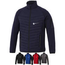 Hybridjacke | Nylon und Interlockstrick | Für Männer | Imitierte Daunenisolierung