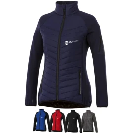Giacca ibrida | Nylon e maglia interlock | Per le donne | Isolamento in piuma imitata