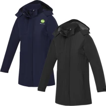 Damesparka | 100% polyester | 8000 mm waterdicht | Afneembare capuchon