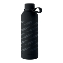 Gourde isotherme | Acier inoxydable recyclé & silicone | 500ml | Finition caoutchouc