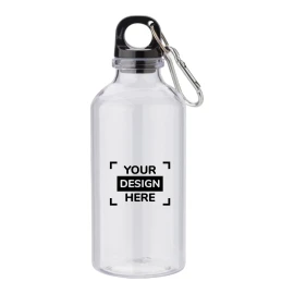 Trinkflasche mit Karabiner | RPET | 400 ml | Eco