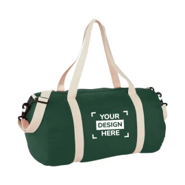 Reisetasche | Baumwolle 140g/m² | 45x25x25cm | 25L | Schräge Fronttasche