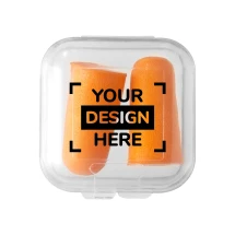 Bouchons d'oreille | Mousse plastique PU | Avec étui de voyage