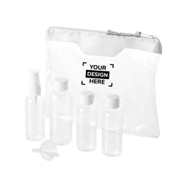 Travel bottle set | PVC Plastic | Airline approved