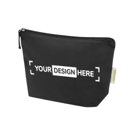 Toiletry bag | Organic cotton 180 g/m² | 1 L | Zip closure