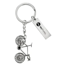 Sleutelhouder in de vorm van een fiets | Metaal & nikkel legering | Verpakt in geschenkdoos